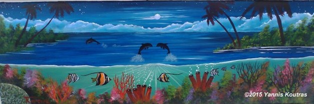 Αντίγραφο από Coral Reef -03 Acrylic on Canvas By YannisArt Yannis Koutras